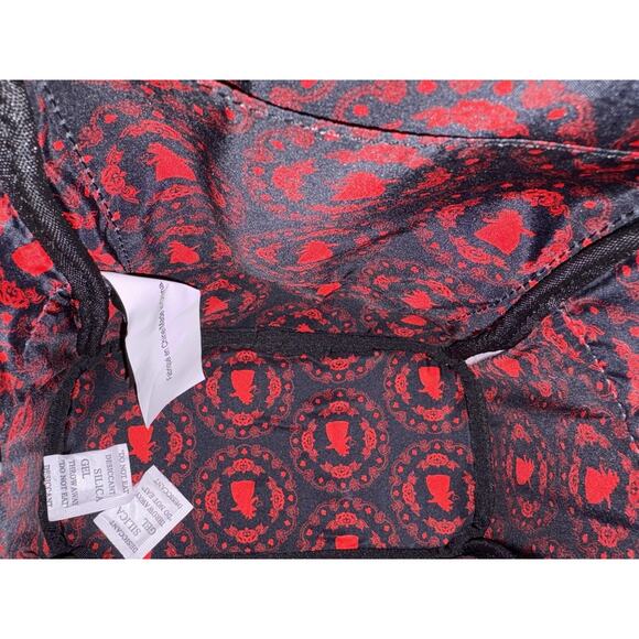 LOUNGEFLY DISNEY Backpack Bag ALICE IN WONDERLAND Queen of Hearts Red NEW - Picture 7 of 9
